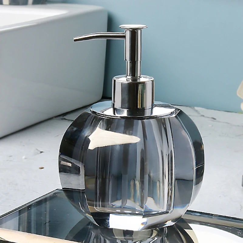 Accessoires Salle de Bain en Verre Cristal à la Pièce, 19 Articles