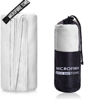 Serviette de Bain Microfibre Séchage Rapide avec Pochette, 4 Tailles