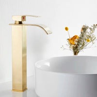 Mitigeur Lavabo Cascade Monotrou Inox 304, 7 Finitions, Modèle Bas ou Haut