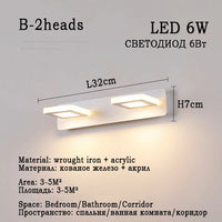 Applique LED Miroir Salle de Bain Étanche Ronde ou Carrée
