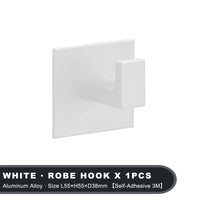 Patère Adhésive Sans Perçage Aluminium 1 à 6 Pièces