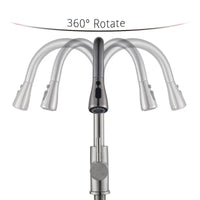 Mitigeur Cuisine Extractible Inox 304 Col de Cygne, 2 ou 3 Jets
