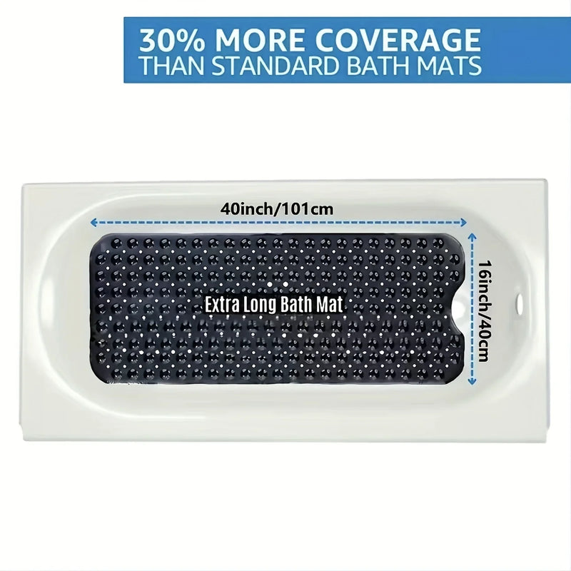 Tapis de Douche Antidérapant Ventouses et Trous de Drainage 9 Coloris
