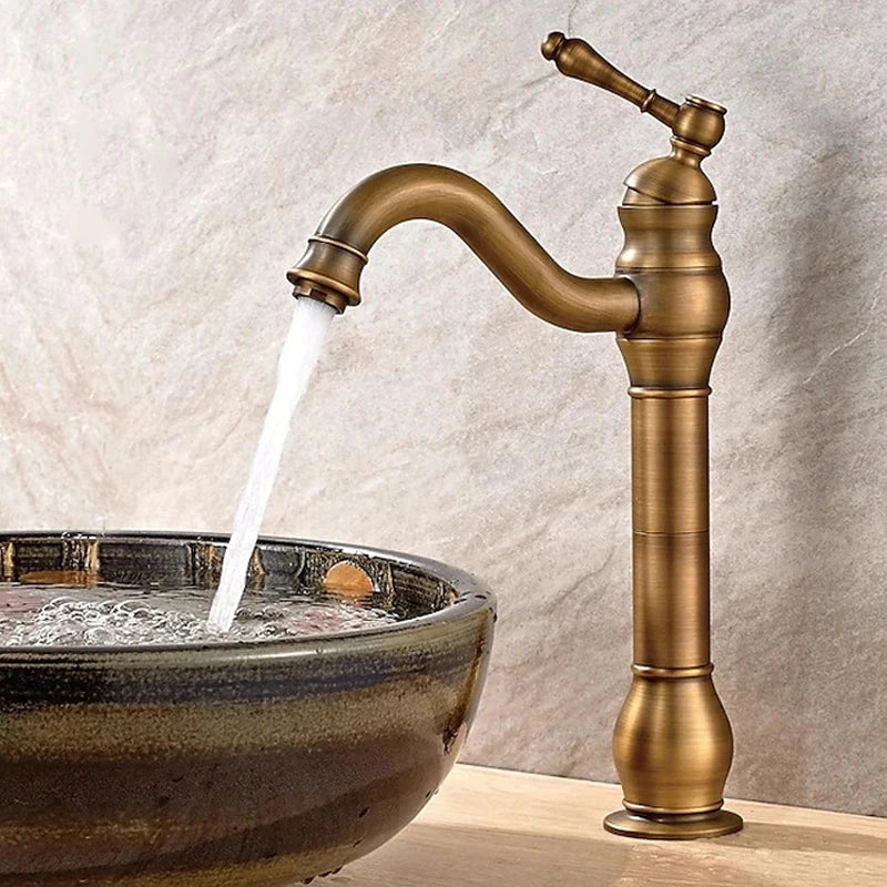 Robinet Lavabo Laiton Trou Unique 6 Finitions