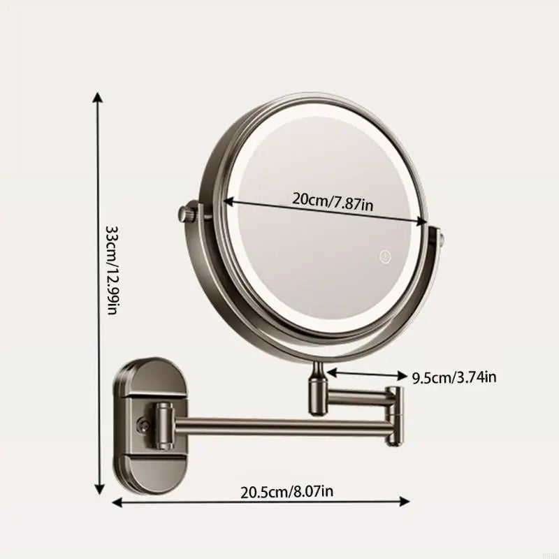 Miroir Grossissant LED x10 Rechargeable 20 cm
