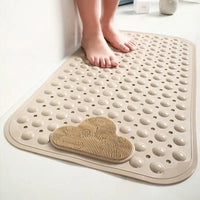 Tapis de Douche Massant Ventouses Trous de Vidange 40x70cm
