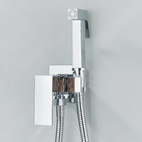 Douchette WC avec Mitigeur Encastré Eau Chaude et Froide, 5 Finitions