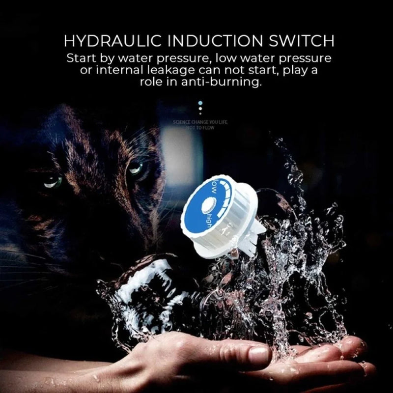 Mini Chauffe-Eau Instantané 3 500 W avec Douchette, Écran LCD et Flexible Inox