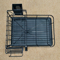 Égouttoir à Vaisselle Extensible 2 Niveaux Noir et Blanc