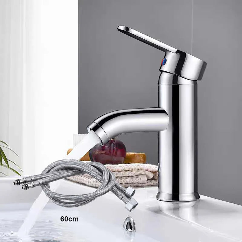 Mitigeur Lavabo Inox, 3 Finitions, Modèle Bas ou Haut