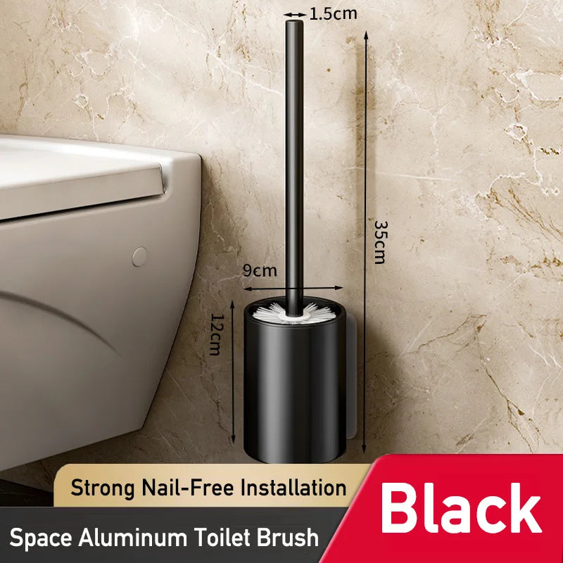 Brosse WC Murale et sur Pied en Aluminium