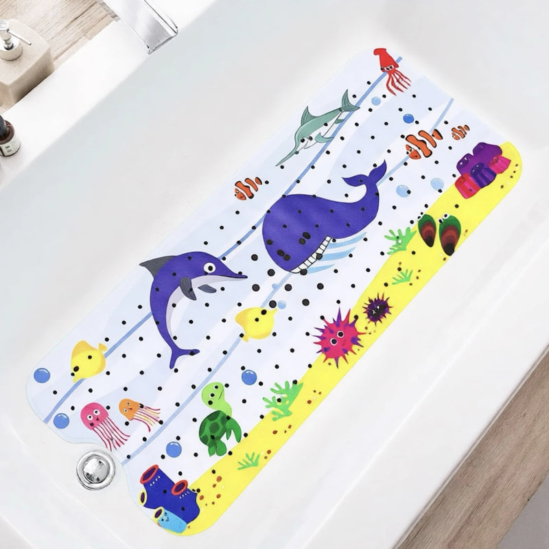 Tapis de Baignoire Antidérapant Extra Long 40 x 100 cm à Ventouses