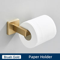 Ensemble Accessoires Salle de Bain Inox 4 Pièces