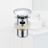 Bonde Lavabo Clic-Clac Pop-Up en Laiton Chromé, avec ou sans Trop-Plein