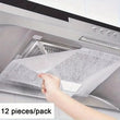 Feuilles Filtrantes de Hotte Aspirante Absorbant l'Huile, Lot de 12