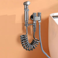 Douchette WC Ensemble Complet Double Commande Laiton