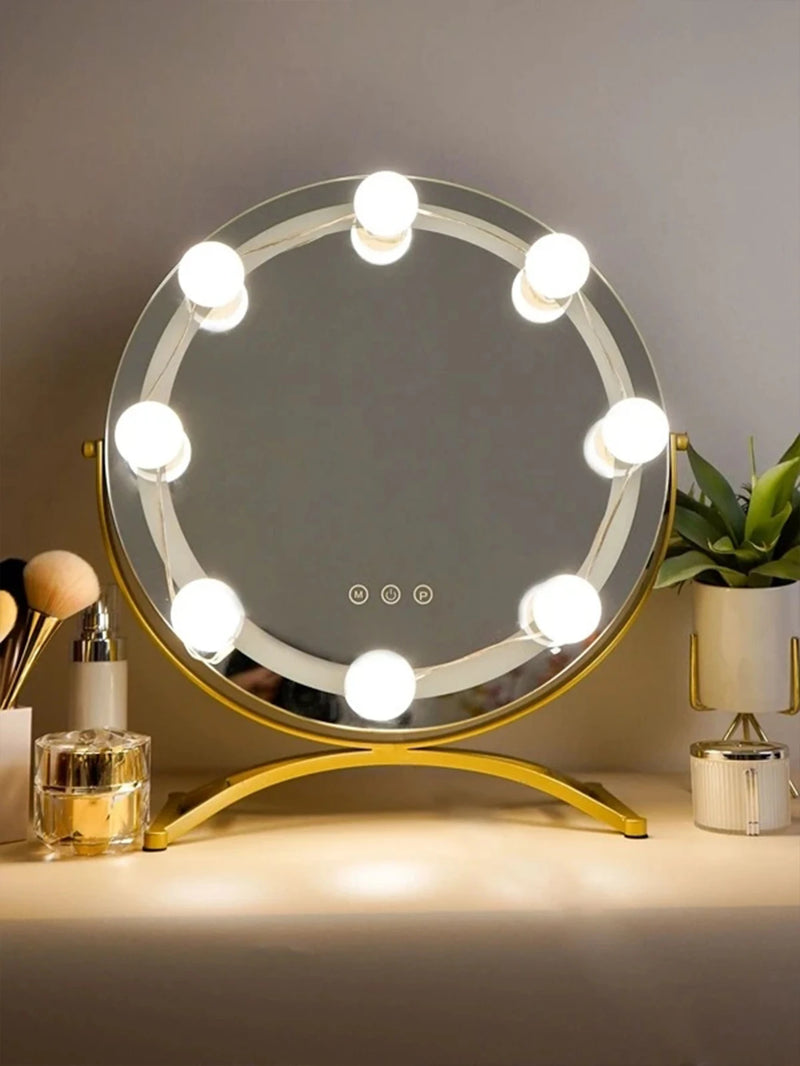 Ampoules LED Miroir Maquillage USB, 3 Teintes, 20 ou 30 Ampoules