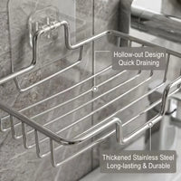 Porte-Savon Mural Inox Sans Perçage avec Drainage, 1 à 3 Pièces