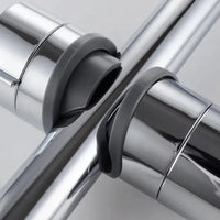 Support Douchette Coulissant Chromé pour Rail 24 mm ou 18-25 mm