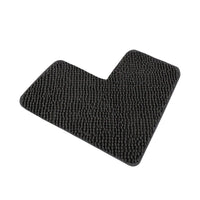 Tapis de Bain Chenille en L pour Douche d'Angle 80 x 80 cm