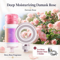 Pommeau de Douche Vitamine C Anneau Étoilé Parfumé Rose, Magnolia ou Iris