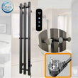 Sèche-Serviette Électrique Mural Vertical 3 ou 4 Barres Inox 98 cm