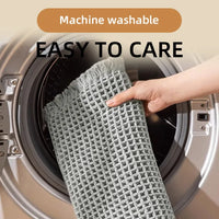 Tapis de Bain à Pompons Antidérapant Ultra Absorbant