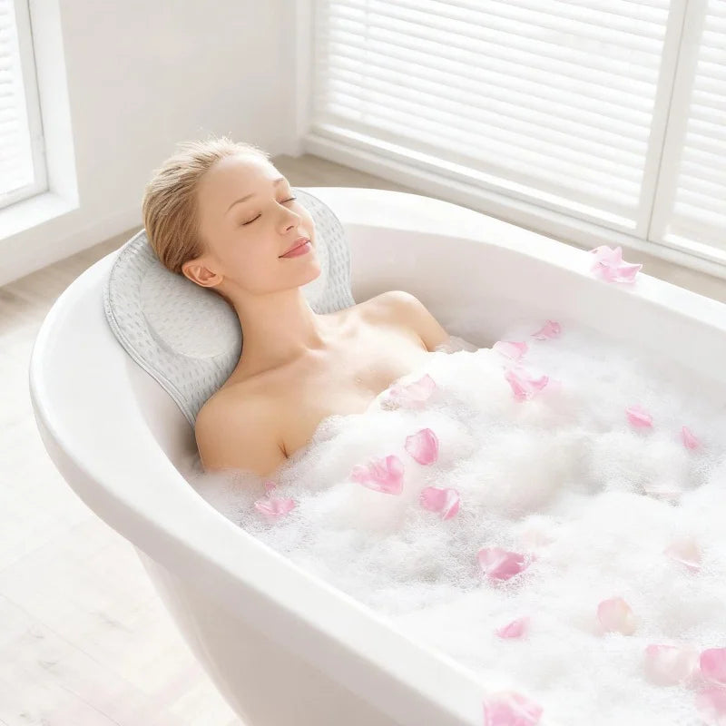 Coussin de Baignoire Tête et Dos Maille Respirante