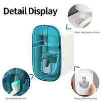 Distributeur de Dentifrice Mural Automatique Porte-Brosse, 1 ou 2 Pièces