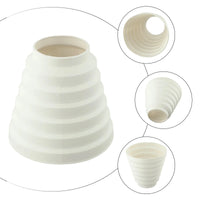 Réducteur de Conduit de Hotte Étagé 80 à 150 mm, ABS Blanc