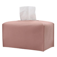 Cache Boîte à Mouchoirs Rectangulaire en Simili Cuir Pliable, 6 Coloris