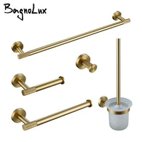 Accessoires Salle de Bain Doré Brossé à la Pièce, 20 Articles