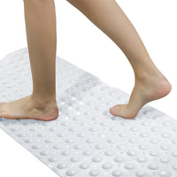 Tapis de Douche PVC Antidérapant à Ventouses 78 x 38 cm, 4 Coloris