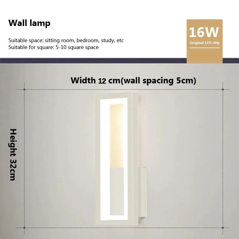 Applique Murale LED Ovale ou Rectangulaire, 4 Finitions, 16 ou 28 W
