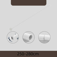 Barre de Douche Télescopique Inox, Noir ou Blanc, 70 à 280 cm
