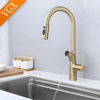 Mitigeur de Cuisine Extractible avec Filtre à Eau Double Bec