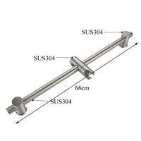 Barre de Douche Coulissante Inox 304 66 cm, Rail et Pièces Détachées