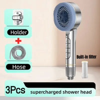 Pommeau de Douche Multifonction 4 Modes avec Filtre