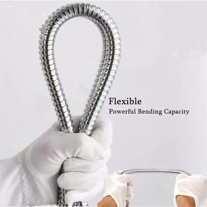 Flexible de Douche Doré Inox Haute Pression 5 Finitions 150 à 300 cm