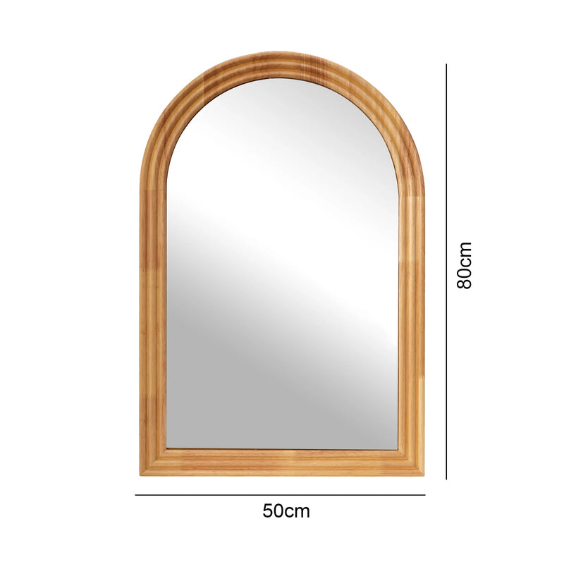 Miroir Salle de Bain Arche Bois Anti-Humidité