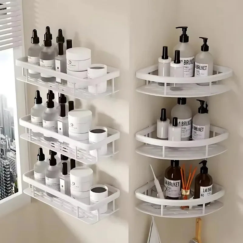 Étagère de Douche Aluminium Sans Perçage Support Shampoing