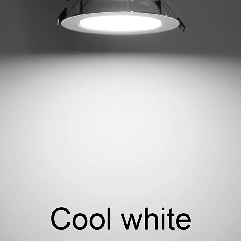 Spot LED Encastrable Cuisine Rond Blanc ou Argent, 7 à 18 W