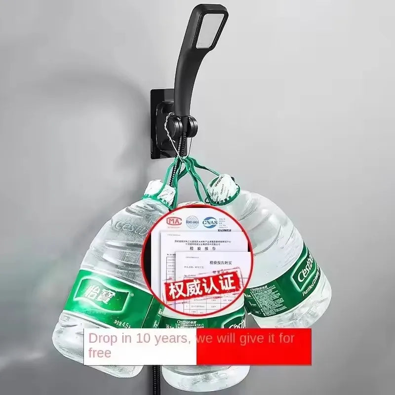 Support de Douche Auto-Adhésif Chromé Sans Perçage