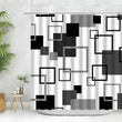 Rideau de Douche en Tissu Polyester, 28 Motifs au Choix, 90 à 240 cm
