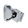 Support Mural de Pomme de Douche en Aluminium Argenté