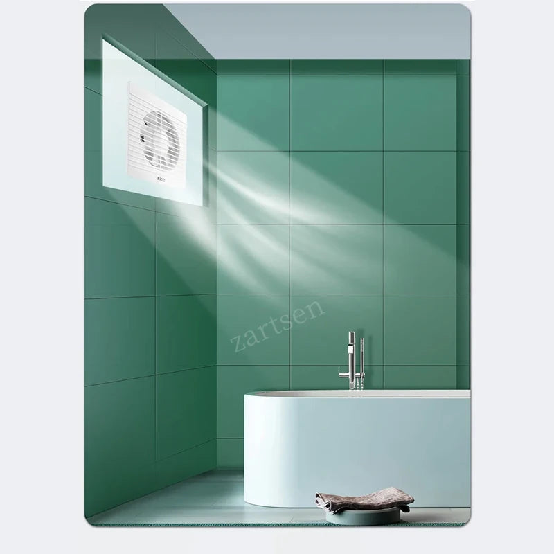 Aérateur Mural Ultra Fin 9 mm, Façade 14,3 à 24,8 cm, Blanc