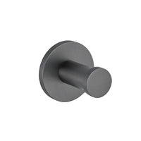 Patère Murale Ronde en Laiton, Chromé, Noir, Gris Anthracite ou Nickel Brossé