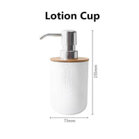 Accessoires Salle de Bain Bambou à la Pièce, 6 Articles, 3 Coloris