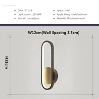 Applique Murale LED Ovale ou Rectangulaire, 4 Finitions, 16 ou 28 W