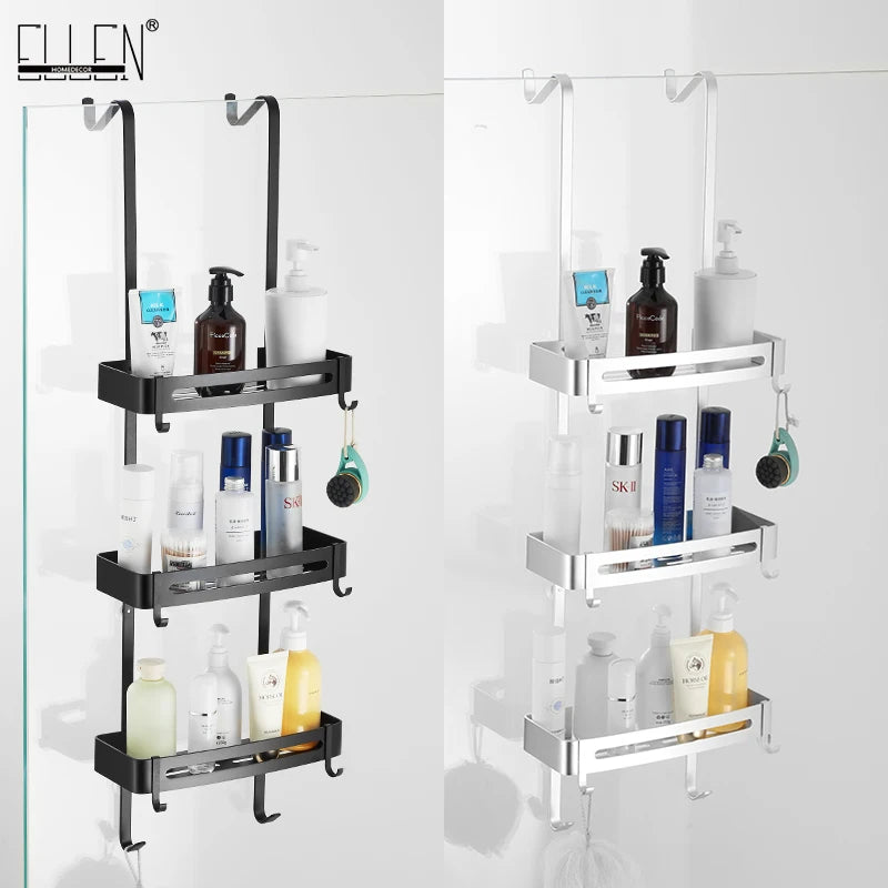 Étagère de Douche d'Angle Suspendue 2 ou 3 Niveaux